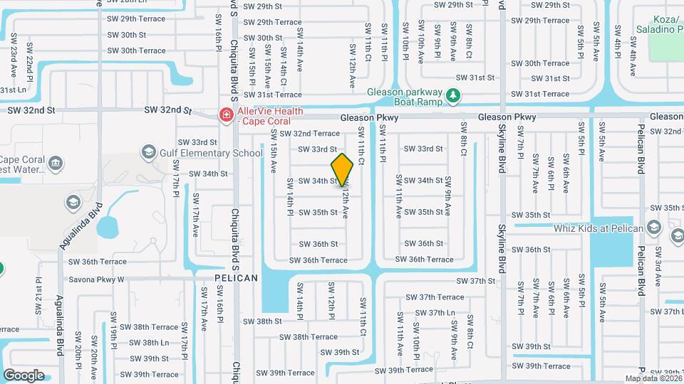 1203 SW 34th Terrace Map and Location Details
