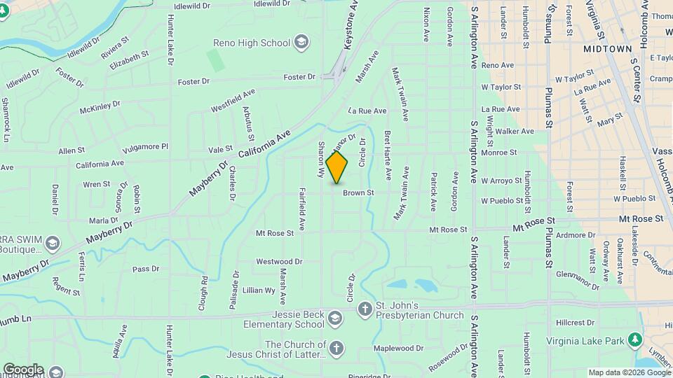 1190 Manor Dr Map and Location Details