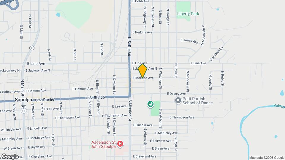 1142 E McLeod Ave Map and Location Details