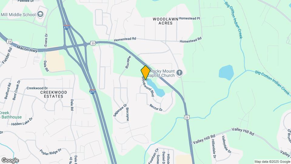3682 Brookwood Blvd Map and Location Details