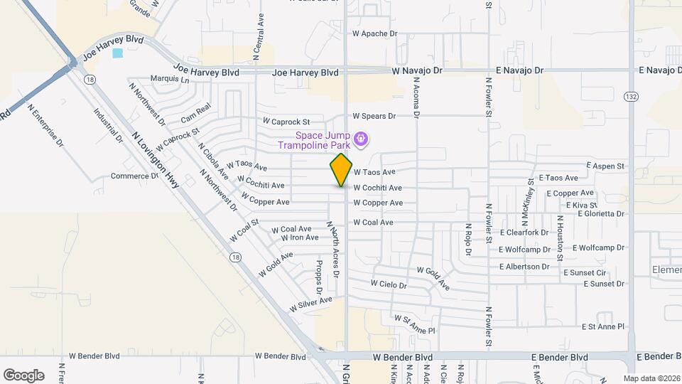 801 W Cochiti Ave Map and Location Details