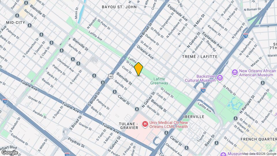 2431 Conti St Mapa y Detalles de la Ubicación