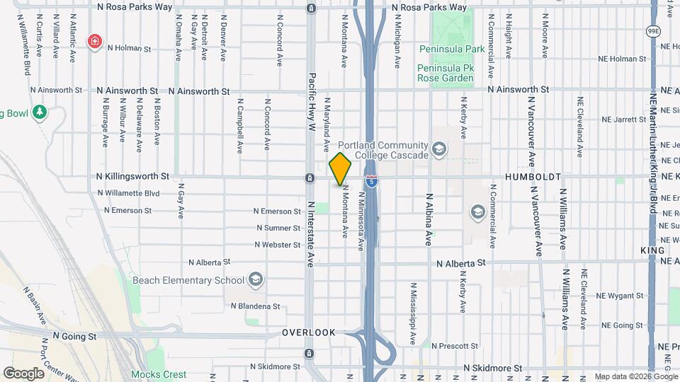 5407 N Montana Ave Mapa y Detalles de la Ubicación