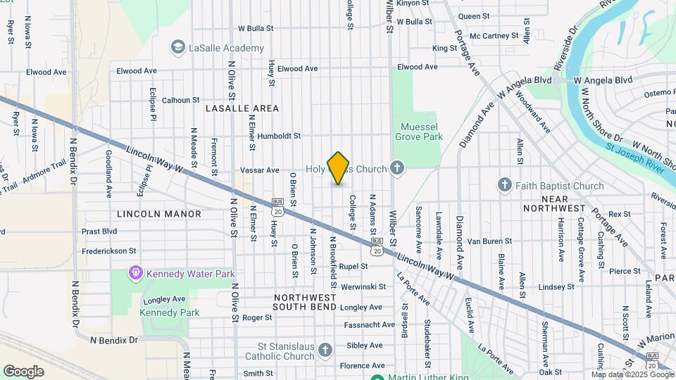 1026 N Brookfield St Map and Location Details