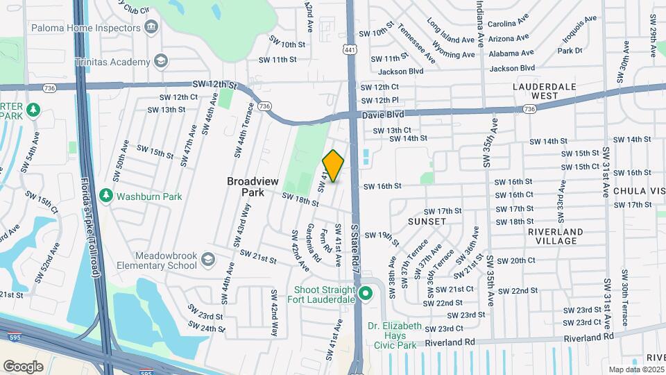 1651 SW 40th Terrace Map and Location Details