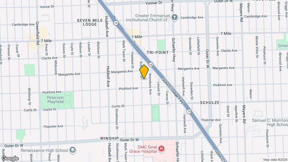 18444 Ardmore St Map and Location Details