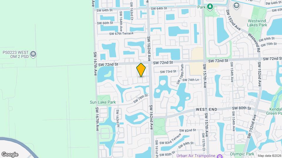 7424 SW 162nd Pl Mapa y Detalles de la Ubicación