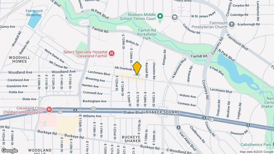 12633 Larchmere Blvd Mapa y Detalles de la Ubicación