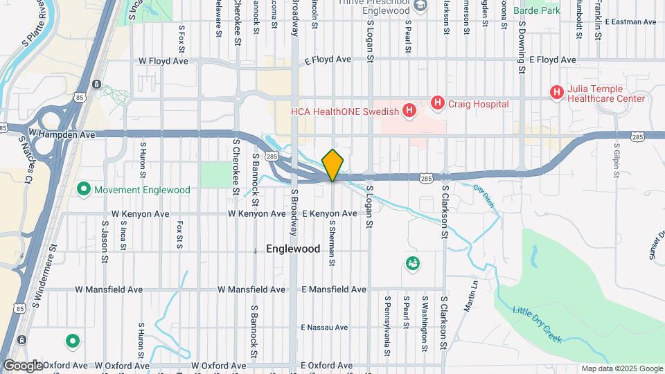 3627 S Sherman St Map and Location Details