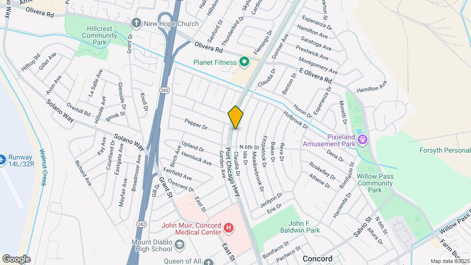 3225 Claudia Dr Map and Location Details