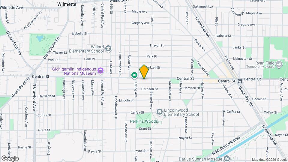 2722 Central St Map and Location Details