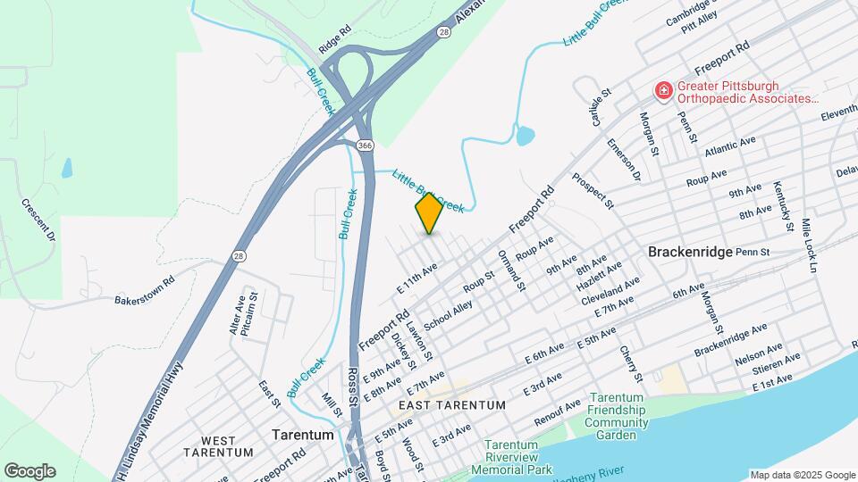 1127 Highland St, Unit 2 Map and Location Details