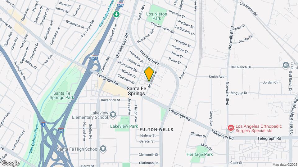 9841 Alburtis Ave Map and Location Details