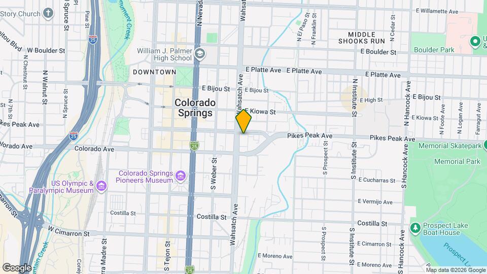 415 E Pikes Peak Ave Map and Location Details