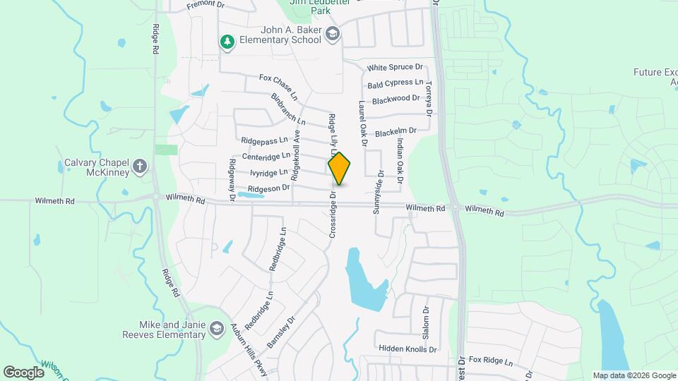 3008 Crossridge Dr Mapa y Detalles de la Ubicación