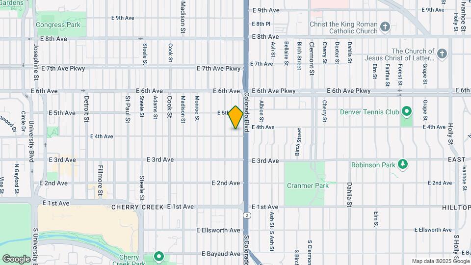 3825-3845 E 4th Ave Map and Location Details