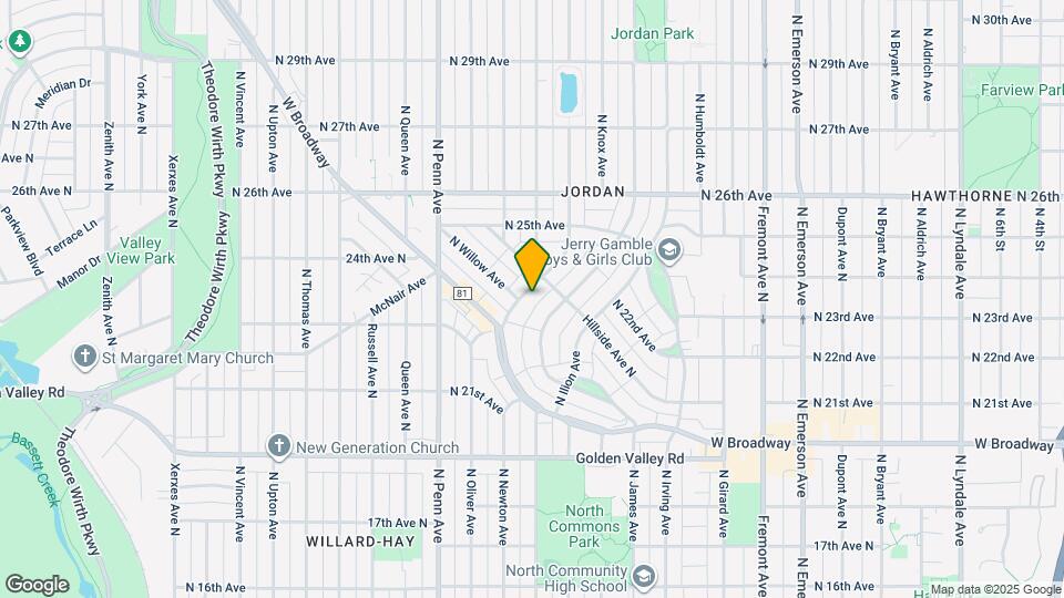 2324 N Logan Ave Map and Location Details