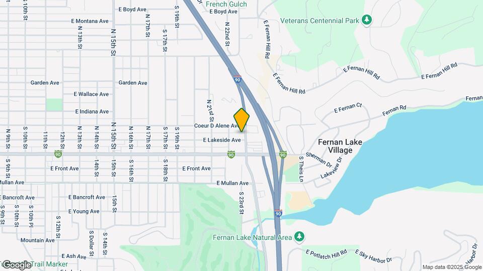 2215 E Lakeside Ave Map and Location Details