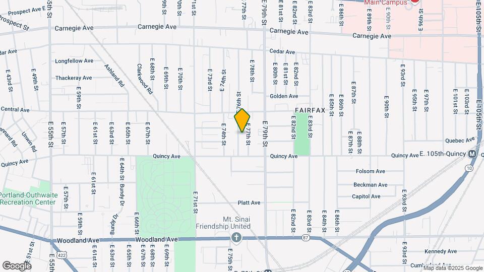 2345 E 76th St Map and Location Details
