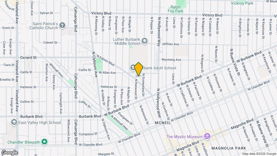 1529 N Edison Blvd, Unit B Map and Location Details