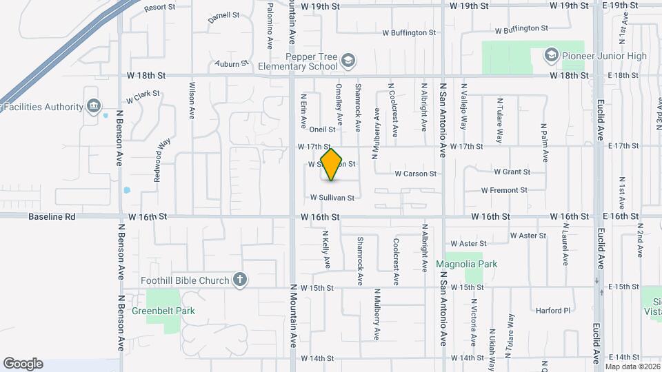 1100 W Patrick St Map and Location Details