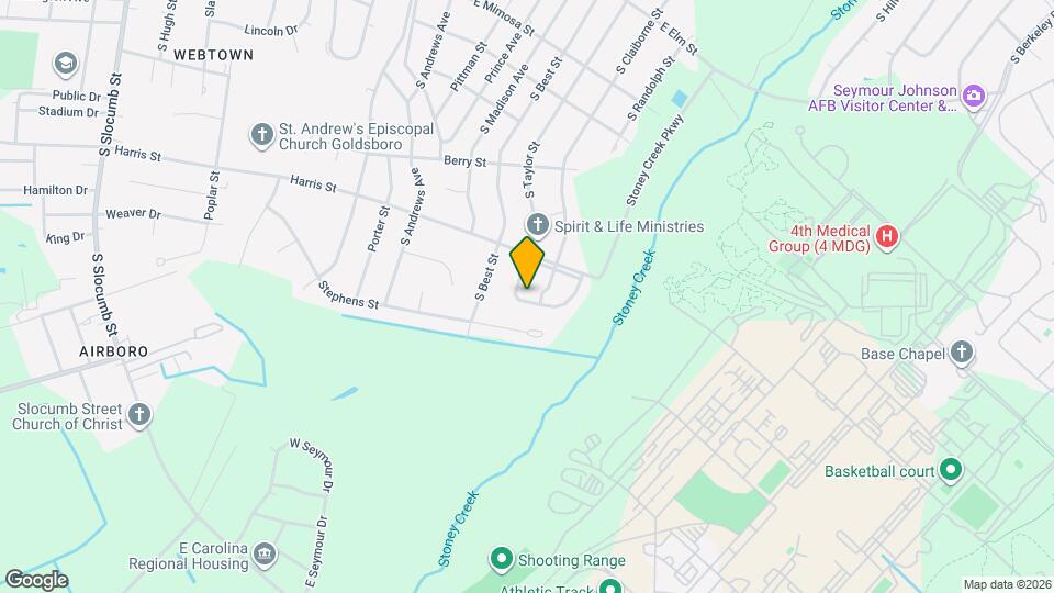 1400 S Taylor St Map and Location Details