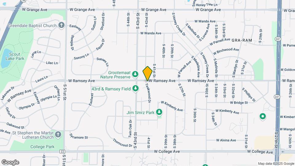 5910 Teakwood Dr Map and Location Details