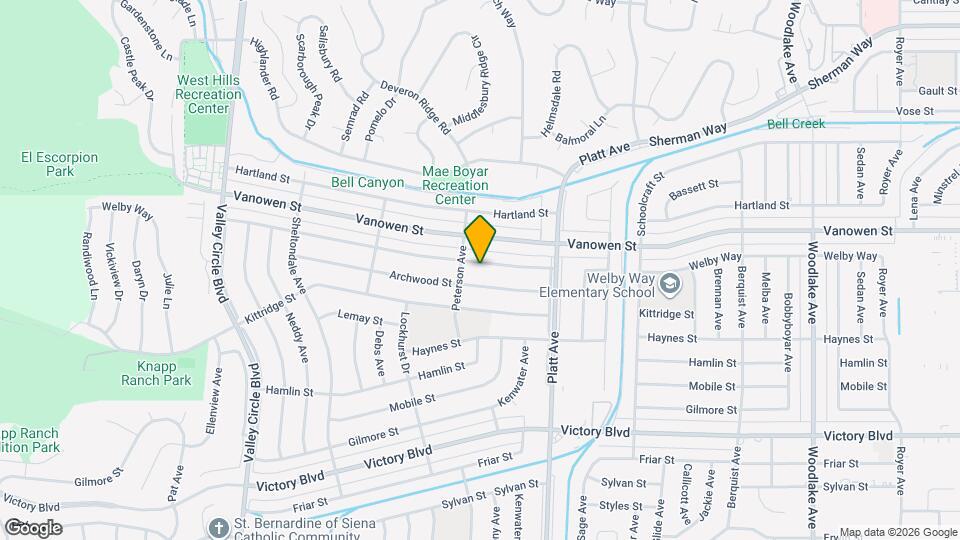 23830 Welby Way, Unit 23832 Welby way Mapa y Detalles de la Ubicación