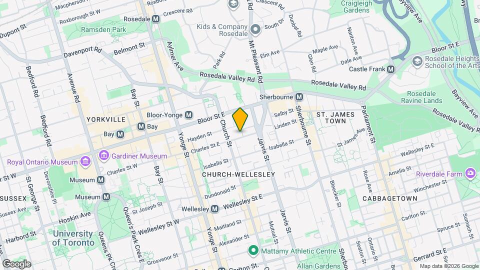 88 Charles St E Map and Location Details