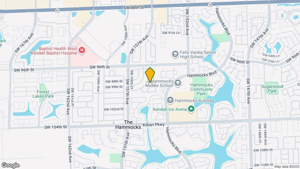 9884 SW 154th Ct Map and Location Details