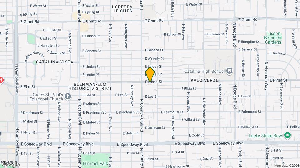 3124 Pima St Mapa y Detalles de la Ubicación