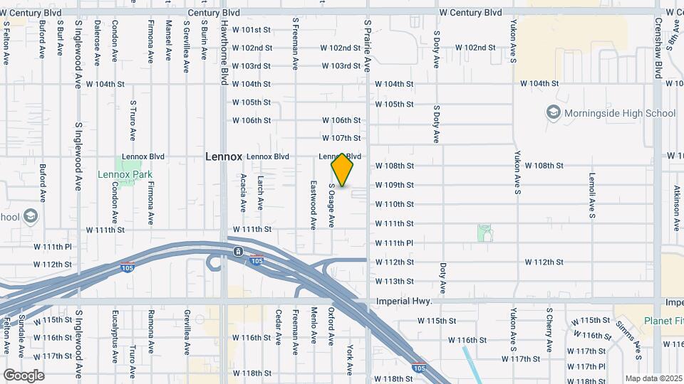 10924 S Osage Ave, Unit 109261/2 Map and Location Details