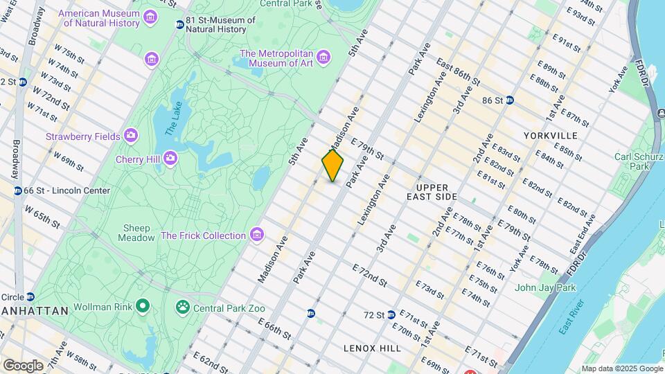 52 E 76th St Map and Location Details