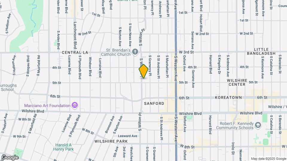 452 S Wilton Pl Map and Location Details