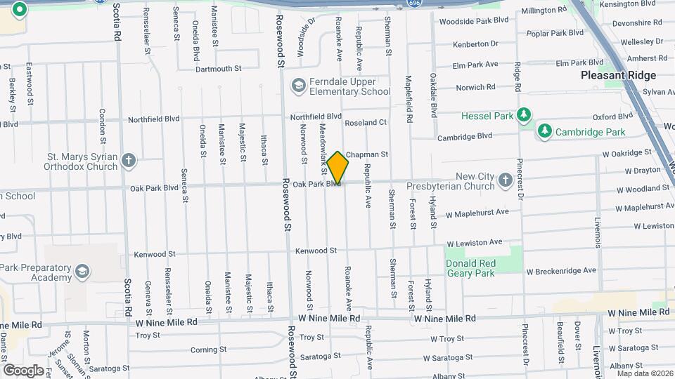 8621 Oak Park Blvd Map and Location Details