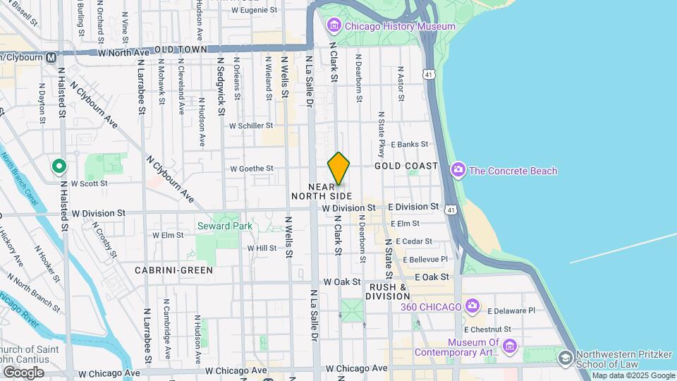 1219 N Clark St Mapa y Detalles de la Ubicación