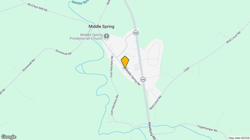 38 Middle Spring Rd Map and Location Details