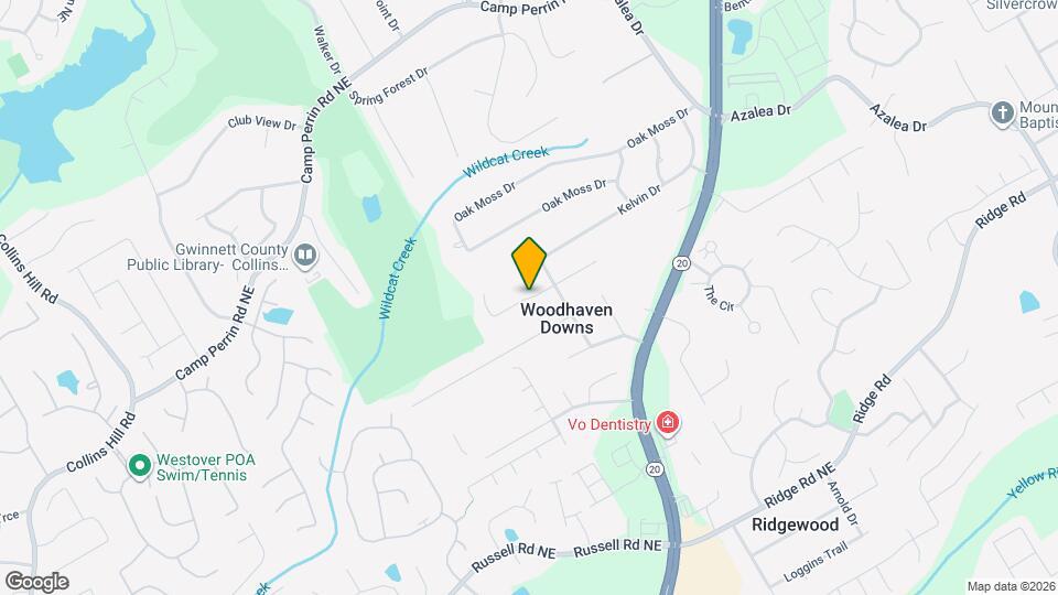 910 Thousand Oaks Dr Map and Location Details