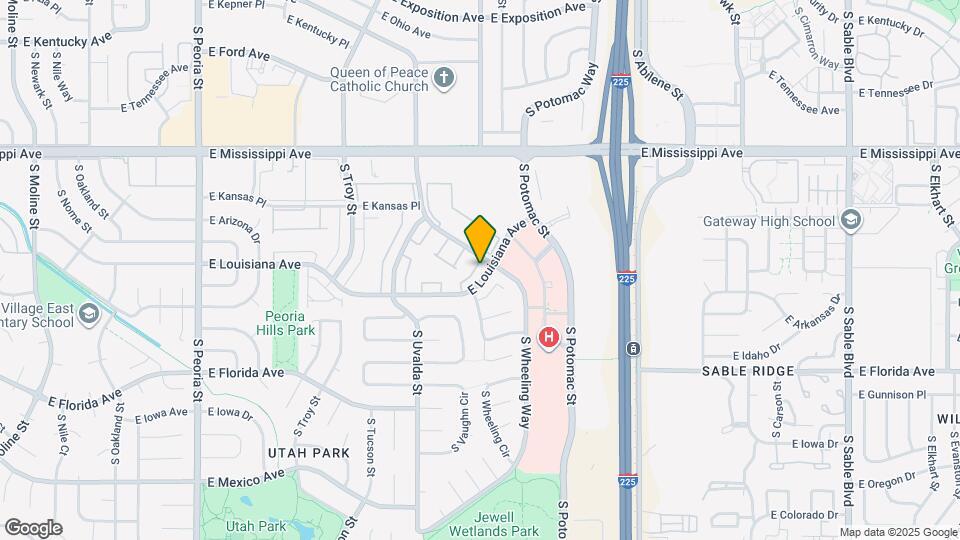 13393 E Louisiana Ave Map and Location Details