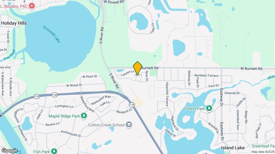 404 Lauren Ln Map and Location Details