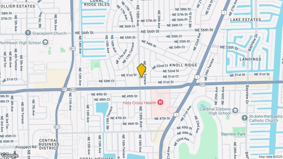 5120 NE 18th Ave-Unit -3 Map and Location Details
