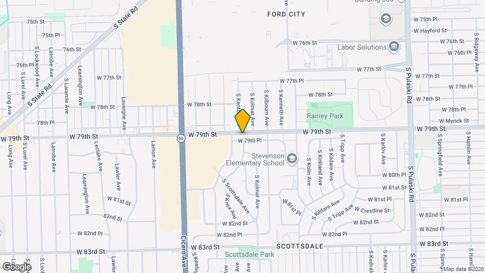 4600 W 79th Pl Map and Location Details
