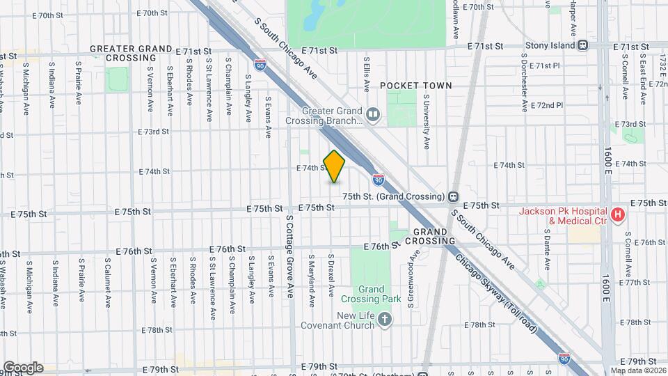 7431 S Drexel Ave Map and Location Details