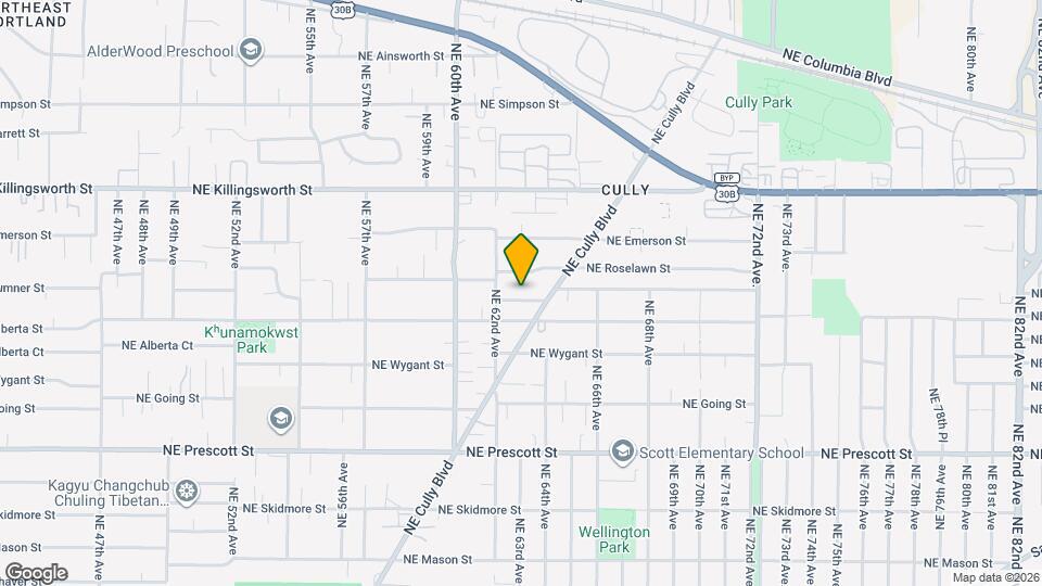 6247 NE Sumner St, Unit ADU Map and Location Details