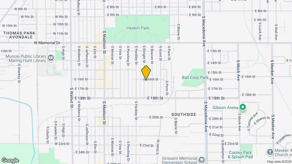 2302 S Ebright St Map and Location Details