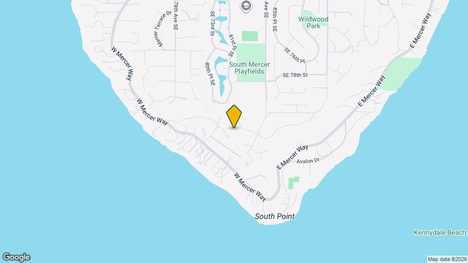 8158 W Mercer Way Map and Location Details