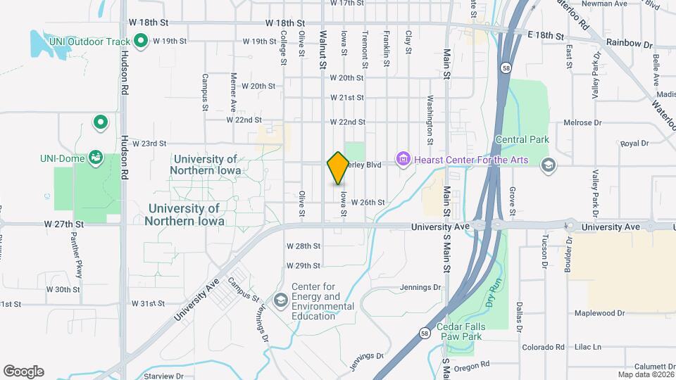 2509 Iowa St Map and Location Details