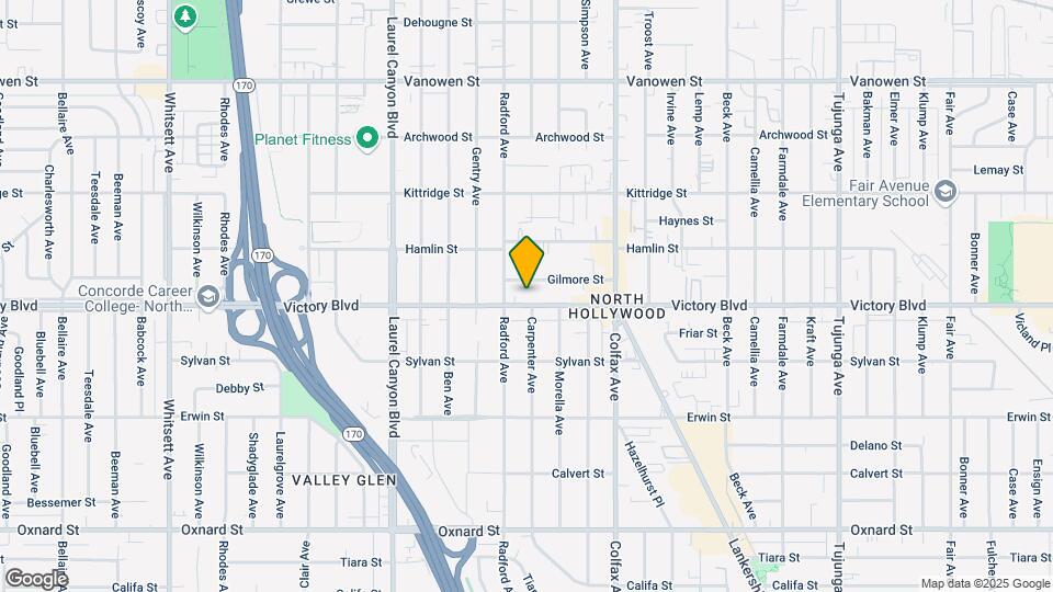 11841 Vicotry Blvd Map and Location Details