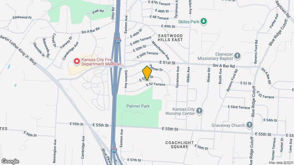 7630 E 52 Terrace Map and Location Details