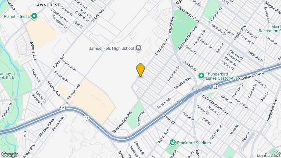 841 Bridge St Map and Location Details